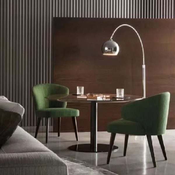 Modern Luxury Square Cushion Solid Wood Fabric High Resilience Sponge Dining Chair Backrest For Dining Room - Image 8