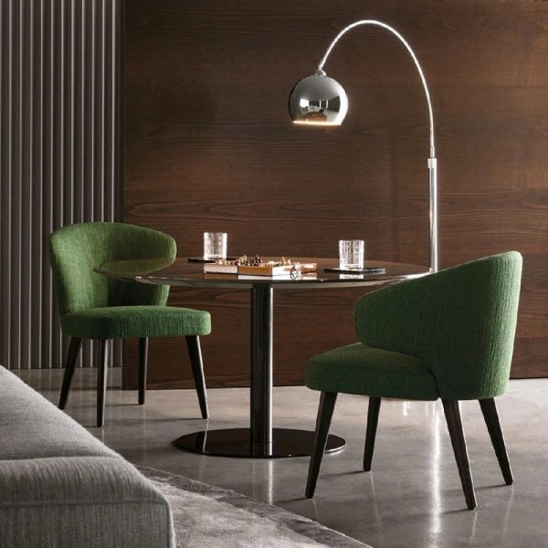 Modern Luxury Square Cushion Solid Wood Fabric High Resilience Sponge Dining Chair Backrest For Dining Room - Image 10
