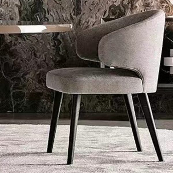 Modern Luxury Square Cushion Solid Wood Fabric High Resilience Sponge Dining Chair Backrest For Dining Room - Image 11