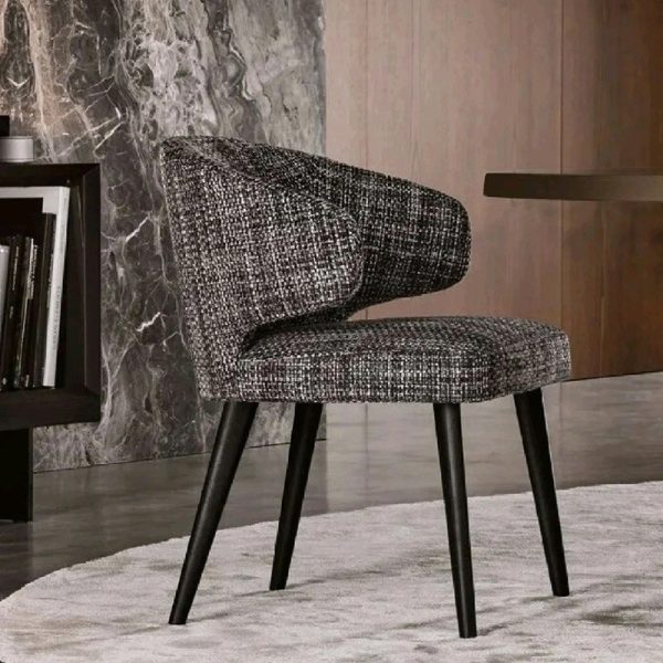 Modern Luxury Square Cushion Solid Wood Fabric High Resilience Sponge Dining Chair Backrest For Dining Room - Image 12