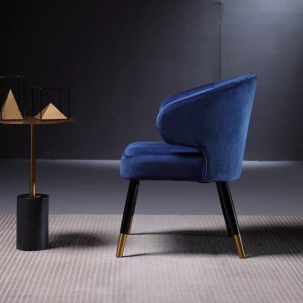 Modern Luxury Square Cushion Solid Wood Fabric High Resilience Sponge Dining Chair Backrest For Dining Room - Image 14
