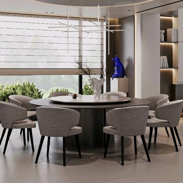 Modern Luxury Square Cushion Solid Wood Fabric High Resilience Sponge Dining Chair Backrest For Dining Room - Image 2