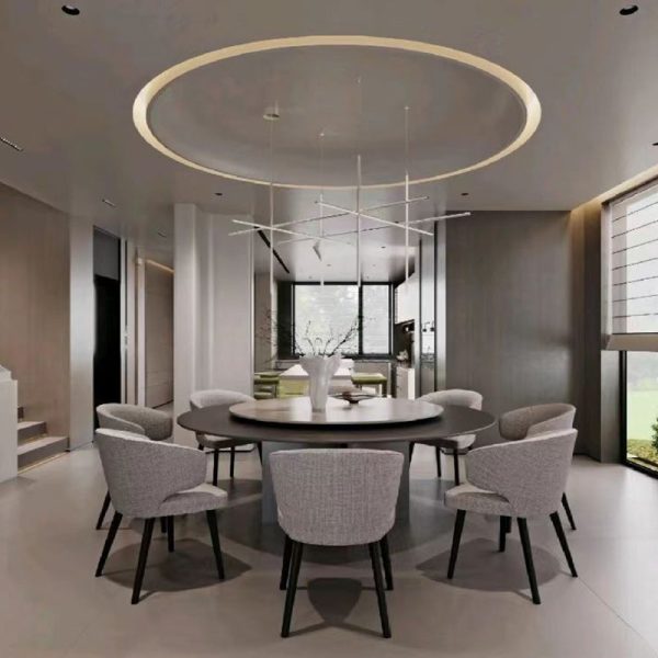 Modern Luxury Square Cushion Solid Wood Fabric High Resilience Sponge Dining Chair Backrest For Dining Room - Image 3