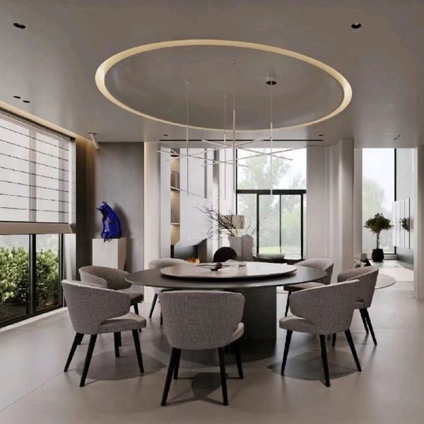 Modern Luxury Square Cushion Solid Wood Fabric High Resilience Sponge Dining Chair Backrest For Dining Room - Image 7