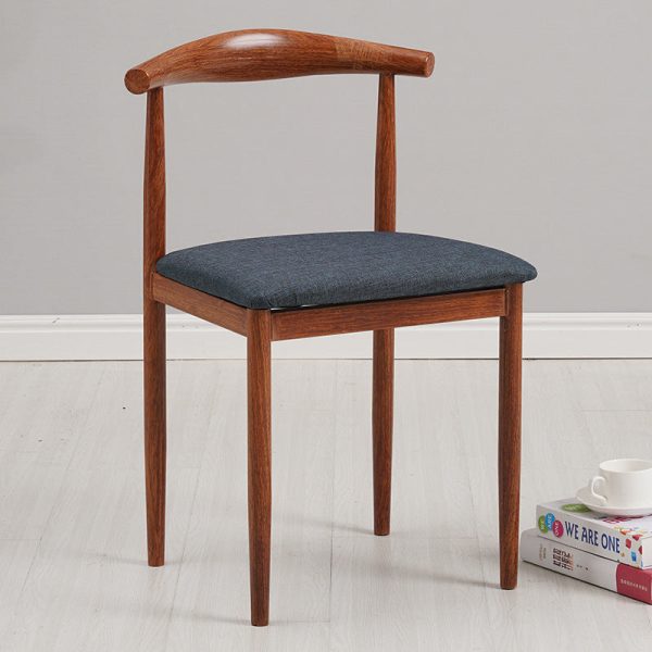 Modern Minimalist Square Leather Carbon Steel Dining Chair Backrest For Dining Room - Image 33