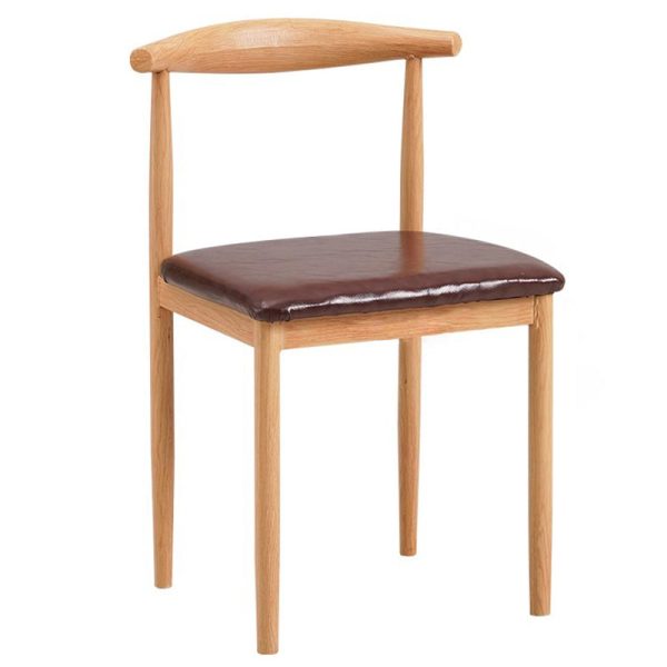 Modern Minimalist Square Leather Carbon Steel Dining Chair Backrest For Dining Room - Image 35