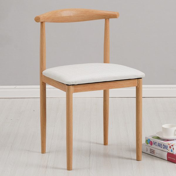 Modern Minimalist Square Leather Carbon Steel Dining Chair Backrest For Dining Room - Image 18