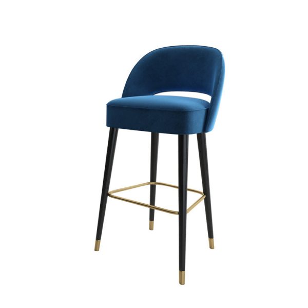 Modern Luxury Square High Resilience Foam Metal Bar Stool Backrest For Kitchen - Image 19