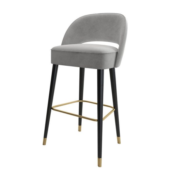 Modern Luxury Square High Resilience Foam Metal Bar Stool Backrest For Kitchen - Image 17