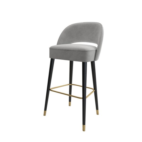 Modern Luxury Square High Resilience Foam Metal Bar Stool Backrest For Kitchen - Image 18