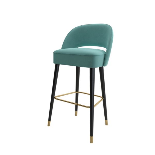 Modern Luxury Square High Resilience Foam Metal Bar Stool Backrest For Kitchen - Image 20