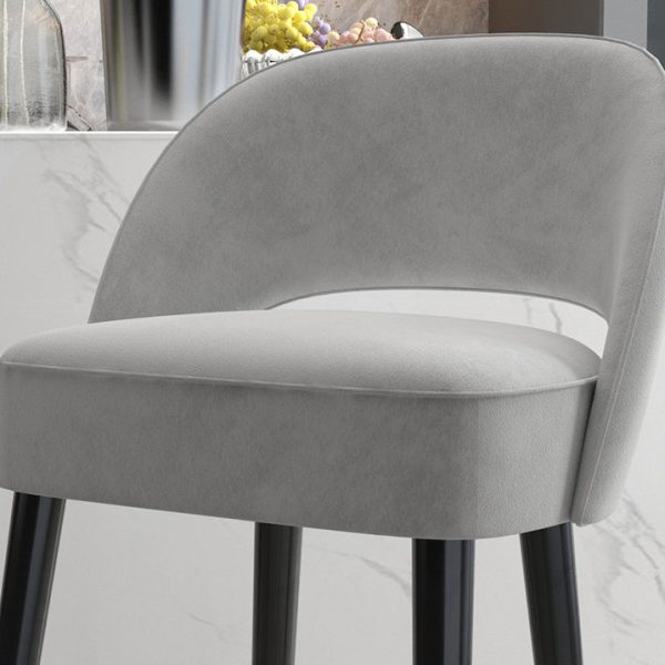 Modern Luxury Square High Resilience Foam Metal Bar Stool Backrest For Kitchen - Image 5