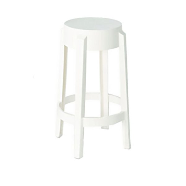 Modern Minimalist Round Plastic Bar Stool Footrest For Dining Room - Image 24
