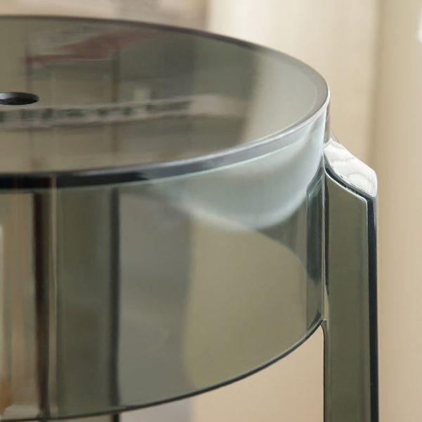 Modern Minimalist Round Plastic Bar Stool Footrest For Dining Room - Image 7