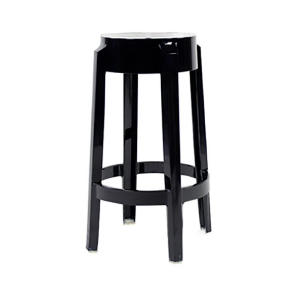 Modern Minimalist Round Plastic Bar Stool Footrest For Dining Room - Image 22