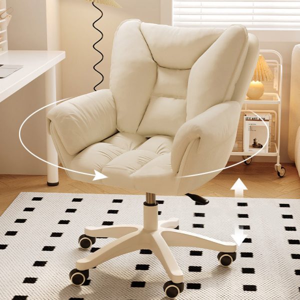 Contemporary Coastal Square High Elastic Foam Nylon Desk Chair Backrest Armrest For Home Office - Image 13