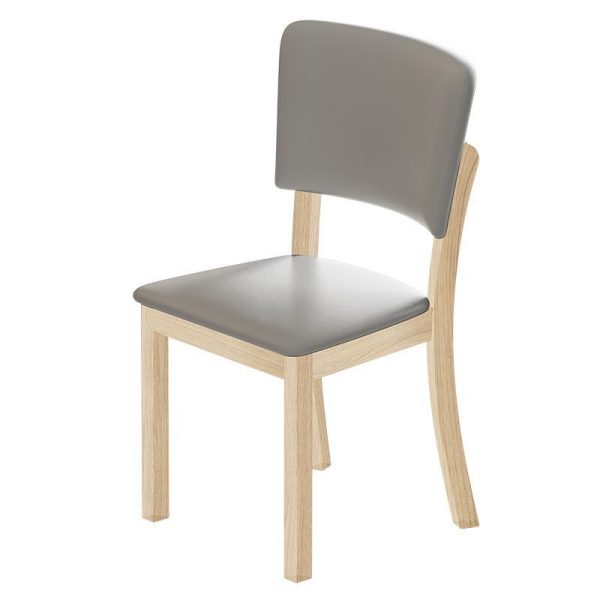Modern Minimalist Rectangular Rubberwood Leather Sponge Dining Chair Backrest Armless for Dining Room - Image 15