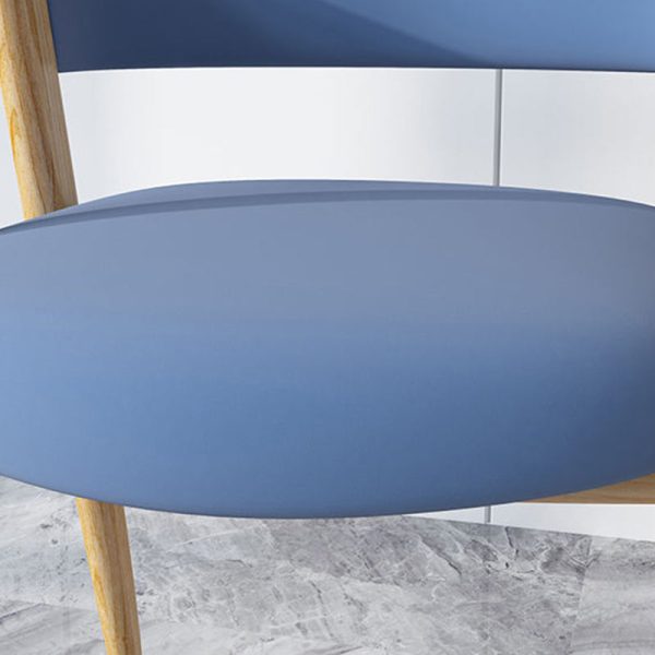 Modern Minimalist A-shape Iron Leather Fabric Sponge Dining Chair Backrest Armrest for Dining Room - Image 8