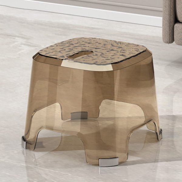Modern Minimalist Anti-slip Square Corner PP Low Stool For Living Room - Image 7