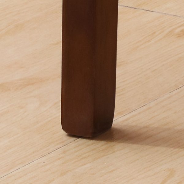 Traditional Chinese Square Parallel Solid Wood Dining Chair Backrest Armless For Dining Room - Image 8