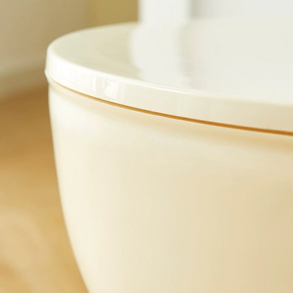 Contemporary Scandinavian Half Round Barbell Shape PVC Plastic Low Stool For Living Room - Image 6