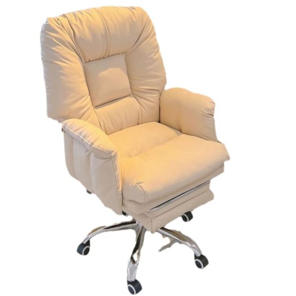 Modern Simplicity Square Soft Sticky Tech Fabric Metal Desk Chair Backrest Armrest For Home Office - Image 10