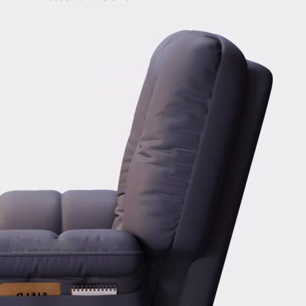 Modern Simplicity Square Soft Sticky Tech Fabric Metal Desk Chair Backrest Armrest For Home Office - Image 5