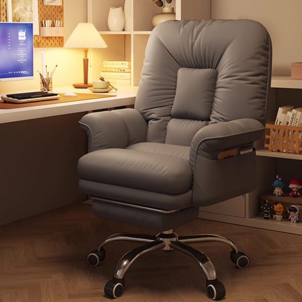 Modern Simplicity Square Soft Sticky Tech Fabric Metal Desk Chair Backrest Armrest For Home Office - Image 9