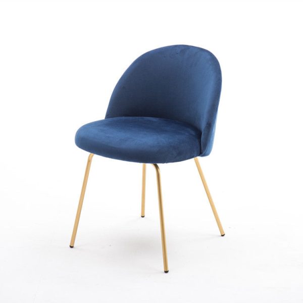 Contemporary Scandinavian Velvet Iron Wood Round Vanity Stool Backrest For Bedroom - Image 31