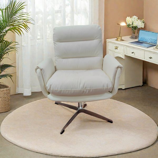 Modern Minimalist Leather Sponge Cotton Sponge Steel Square Desk Chair Backrest Adjustable For Home Office - Image 3