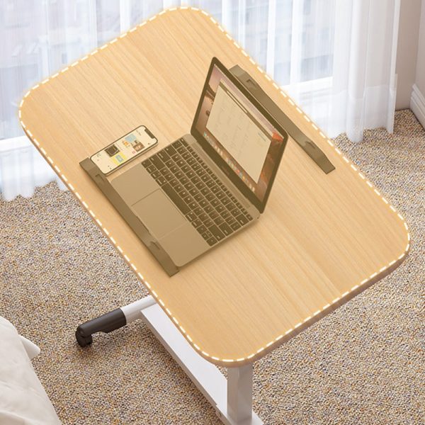 Modern Minimalist Rectangle Density Plate Stainless Steel Desk Liftable 4-Leg For Home Office - Image 2
