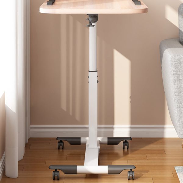 Modern Minimalist Rectangle Density Plate Stainless Steel Desk Liftable 4-Leg For Home Office - Image 6