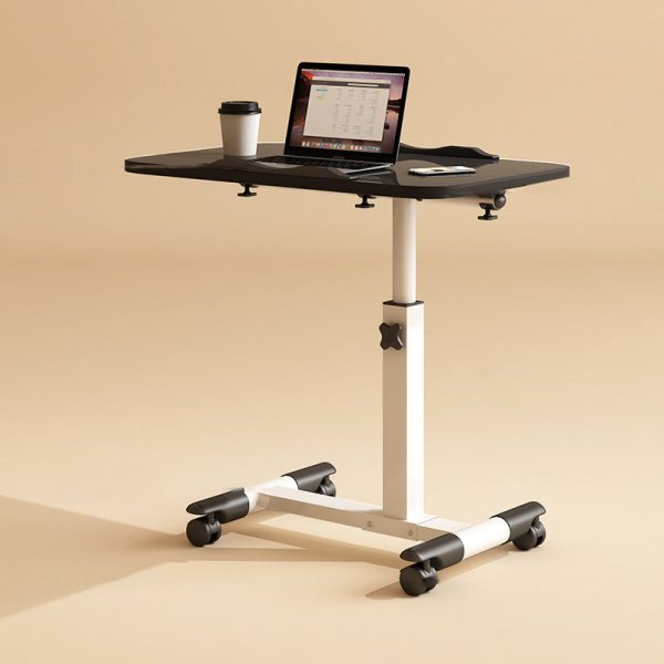 Modern Minimalist Rectangle Density Plate Stainless Steel Desk Liftable 4-Leg For Home Office - Image 23