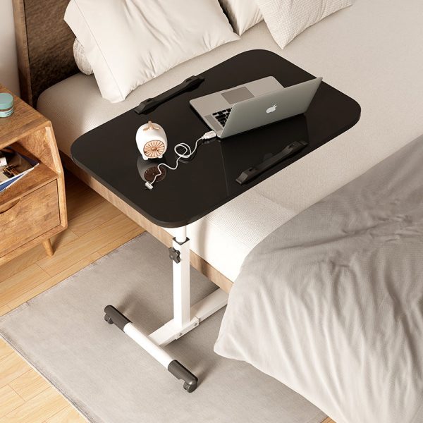 Modern Minimalist Rectangle Density Plate Stainless Steel Desk Liftable 4-Leg For Home Office - Image 11