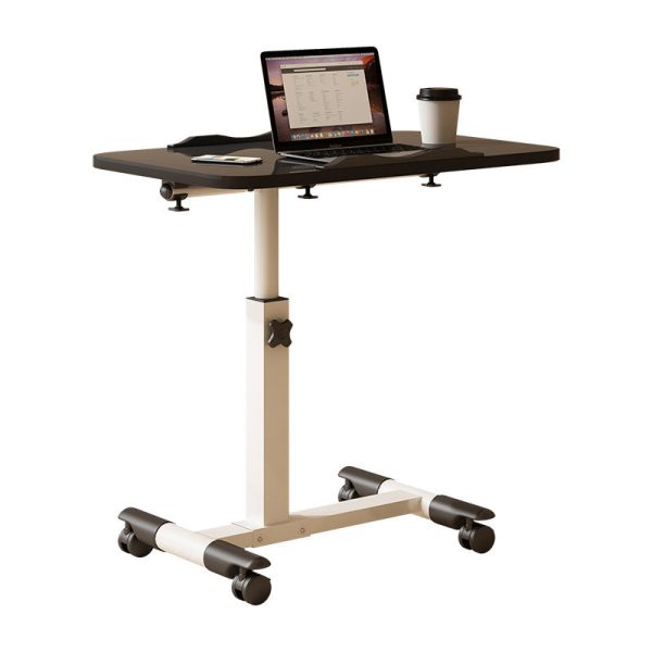 Modern Minimalist Rectangle Density Plate Stainless Steel Desk Liftable 4-Leg For Home Office - Image 25
