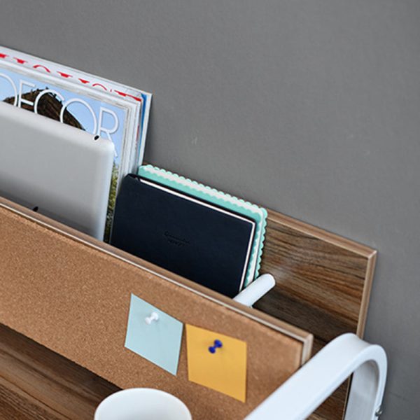 Modern Minimalist Rectangle Carbon Steel Medium Fiber Density Board Desk 4-Leg For Home Office - Image 5