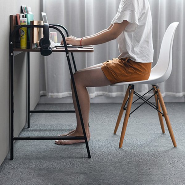 Modern Minimalist Rectangle Carbon Steel Medium Fiber Density Board Desk 4-Leg For Home Office - Image 16
