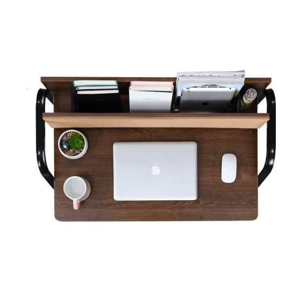 Modern Minimalist Rectangle Carbon Steel Medium Fiber Density Board Desk 4-Leg For Home Office - Image 14