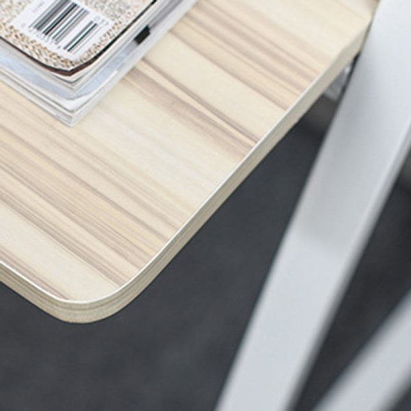 Modern Minimalist Rectangle Carbon Steel Medium Fiber Density Board Desk 4-Leg For Home Office - Image 11