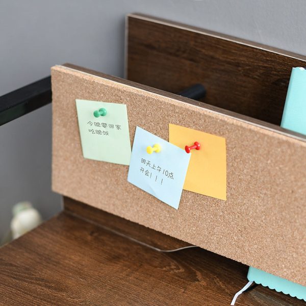 Modern Minimalist Rectangle Carbon Steel Medium Fiber Density Board Desk 4-Leg For Home Office - Image 12