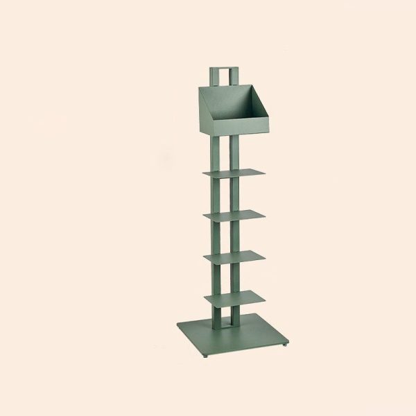 Modern Minimalist Iron Rectangular Bookshelf With 6/8/10 Tiers For Living Room & Home Office - Image 10