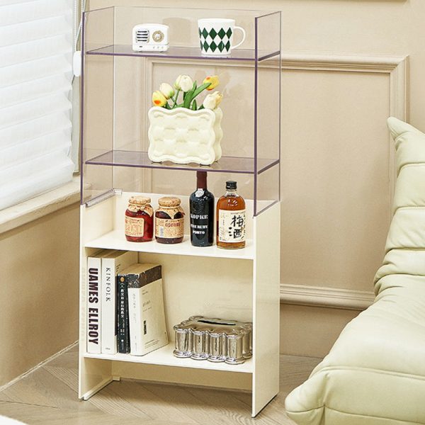 Modern Minimalist PC Rectangular Side Table 2/3-Tier For Living Room - Image 8