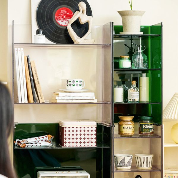 Modern Minimalist PC Rectangular Side Table 2/3-Tier For Living Room - Image 10