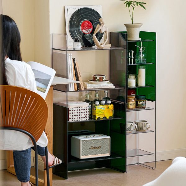 Modern Minimalist PC Rectangular Side Table 2/3-Tier For Living Room - Image 13
