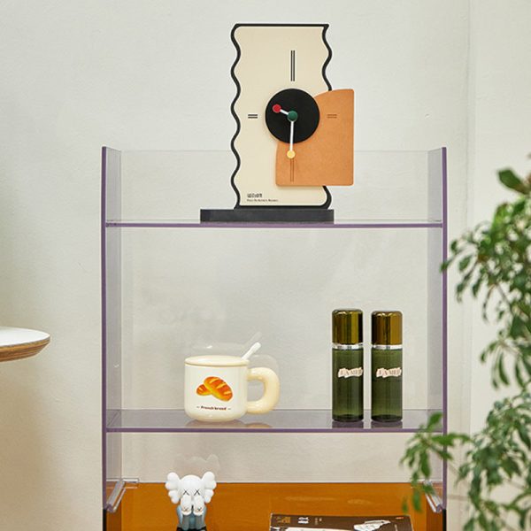 Modern Minimalist PC Rectangular Side Table 2/3-Tier For Living Room - Image 15