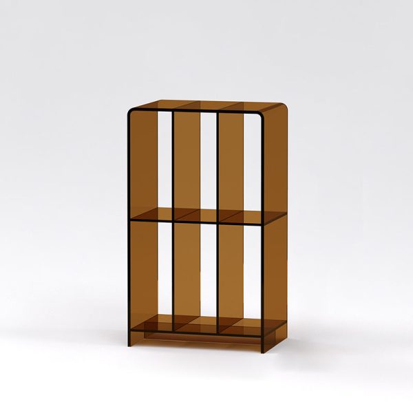 Modern Minimalist Acrylic Rectangular Bookshelf For Living Room - Image 5