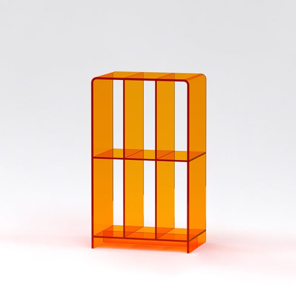 Modern Minimalist Acrylic Rectangular Bookshelf For Living Room - Image 7
