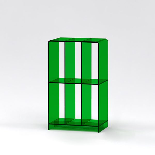 Modern Minimalist Acrylic Rectangular Bookshelf For Living Room - Image 9