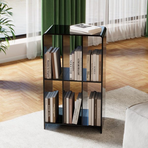 Modern Minimalist Acrylic Rectangular Bookshelf For Living Room - Image 3