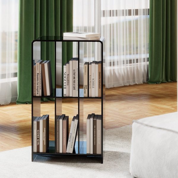 Modern Minimalist Acrylic Rectangular Bookshelf For Living Room - Image 2